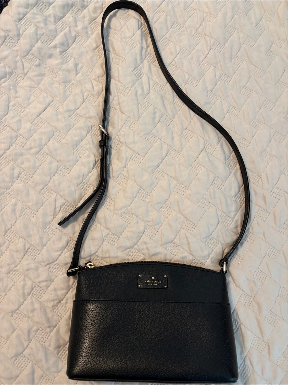 kate spade Black Pebbled Leather Crossbody Bag
